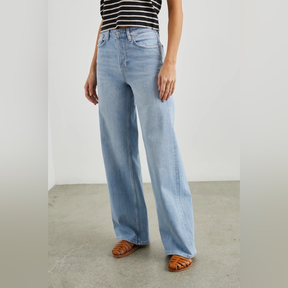 Rails Light Blue Wide-Leg Jeans